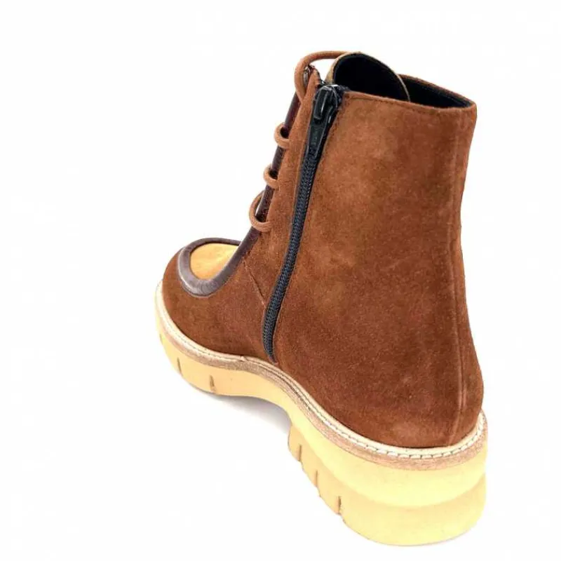Elégant|Masculin<Ivoire0330 Bottines Derby Ivoire 364 Daim Marron