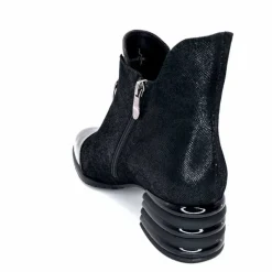 Fantaisie<Elue Par Nous Bottines Maculotte Cuir Irisé Vernis Noir