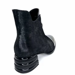 Fantaisie<Elue Par Nous Bottines Maculotte Cuir Irisé Vernis Noir