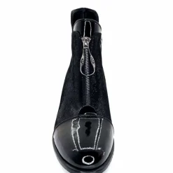 Fantaisie<Elue Par Nous Bottines Maculotte Cuir Irisé Vernis Noir