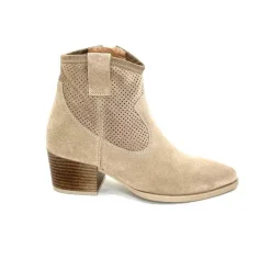 Féminin|Bottines Eté<Ivoire0104a Bottines Eté Ivoire A53079 Daim Fossile Beige