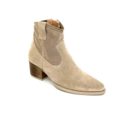 Féminin|Bottines Eté<Ivoire0104a Bottines Eté Ivoire A53079 Daim Fossile Beige