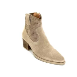Féminin|Bottines Eté<Ivoire0104a Bottines Eté Ivoire A53079 Daim Fossile Beige