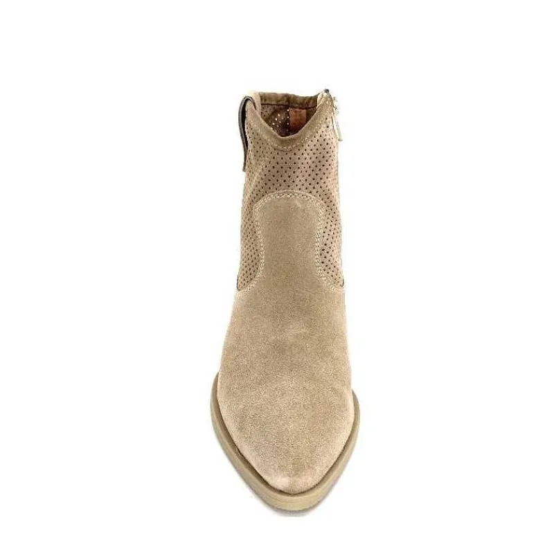 Féminin|Bottines Eté<Ivoire0104a Bottines Eté Ivoire A53079 Daim Fossile Beige