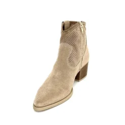 Féminin|Bottines Eté<Ivoire0104a Bottines Eté Ivoire A53079 Daim Fossile Beige