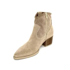 Féminin|Bottines Eté<Ivoire0104a Bottines Eté Ivoire A53079 Daim Fossile Beige