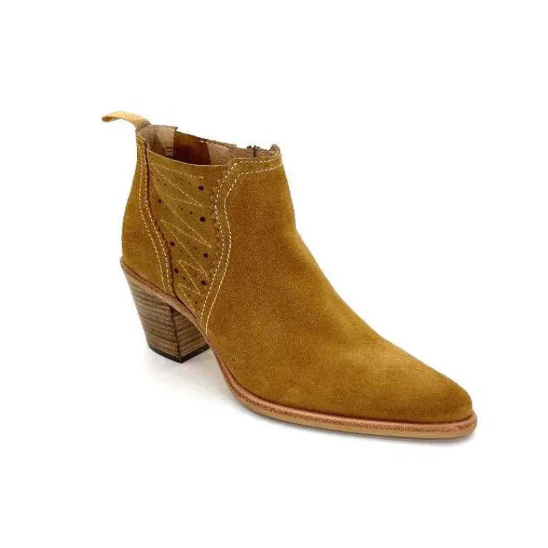 Féminin|Bottines<Muratti Bottines Eté S1382a Ropars Daim Whisky Camel