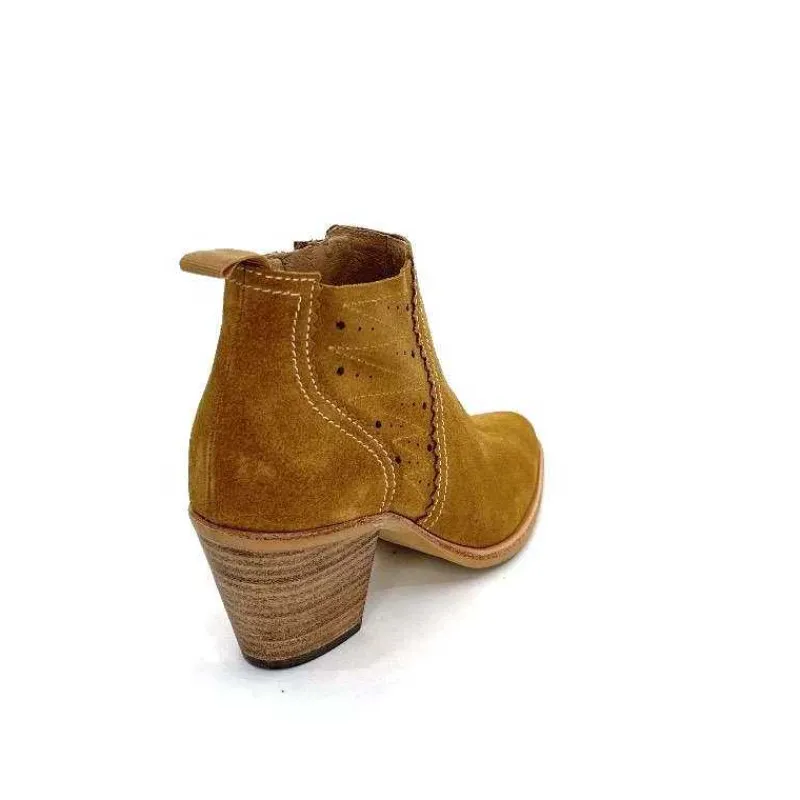 Féminin|Bottines<Muratti Bottines Eté S1382a Ropars Daim Whisky Camel