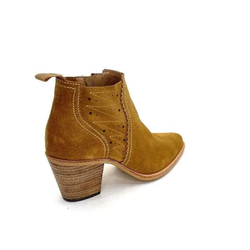 Féminin|Bottines<Muratti Bottines Eté S1382a Ropars Daim Whisky Camel