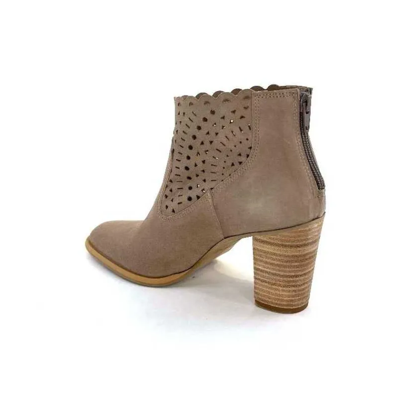 Fantaisie|Bottines Eté<Myma Bottines Eté 7750 Chèvre Velour Taupe