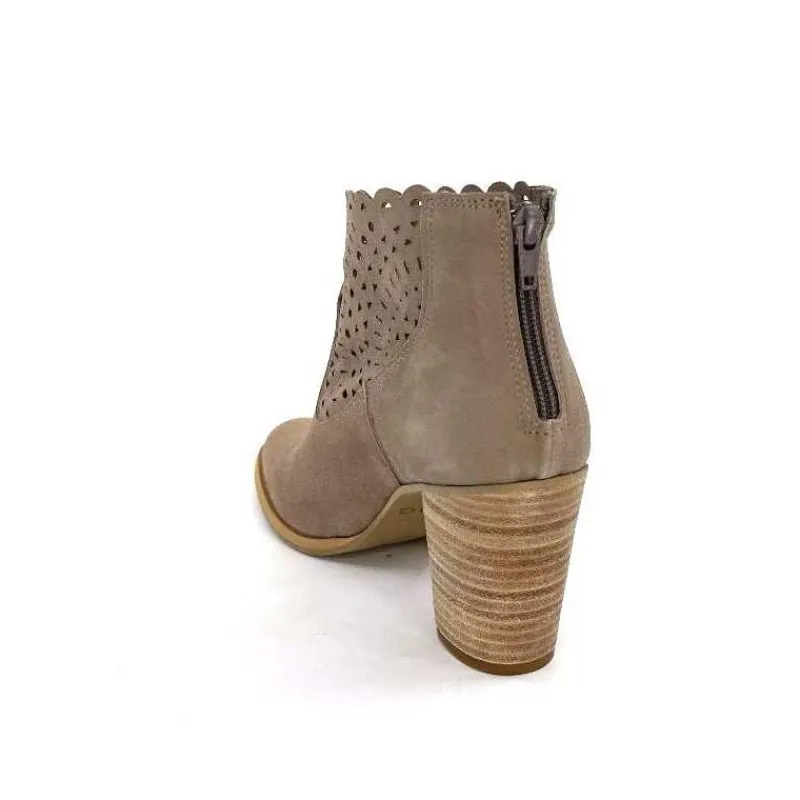 Fantaisie|Bottines Eté<Myma Bottines Eté 7750 Chèvre Velour Taupe