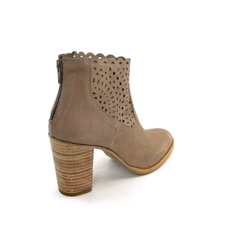 Fantaisie|Bottines Eté<Myma Bottines Eté 7750 Chèvre Velour Taupe