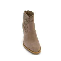 Fantaisie|Bottines Eté<Myma Bottines Eté 7750 Chèvre Velour Taupe