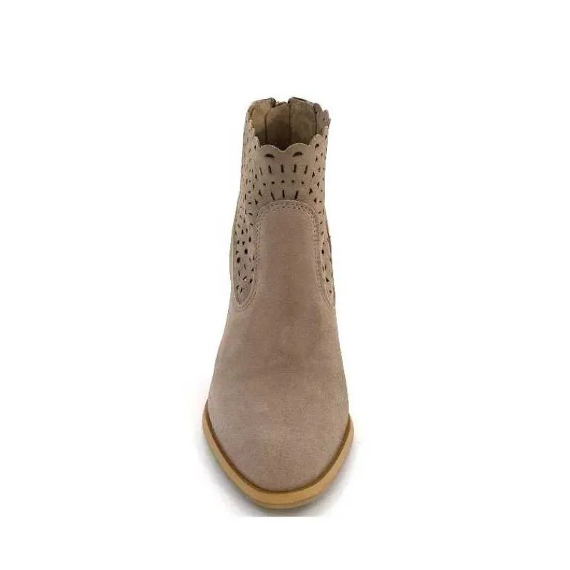 Fantaisie|Bottines Eté<Myma Bottines Eté 7750 Chèvre Velour Taupe