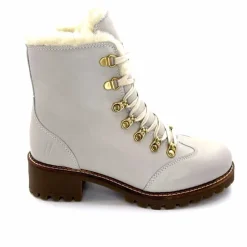 Neige|Montagne<gemilli sarl - hooper Bottines Fourées Hooper Shoes Albe Cuir Panna Crème