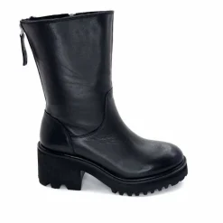 Basic|Bottines<marcha / m.moustafa Bottines Fourrées à Talons Ivoire Evs 2963 Cuir Noir