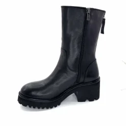 Basic|Bottines<marcha / m.moustafa Bottines Fourrées à Talons Ivoire Evs 2963 Cuir Noir