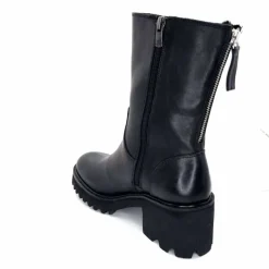 Basic|Bottines<marcha / m.moustafa Bottines Fourrées à Talons Ivoire Evs 2963 Cuir Noir