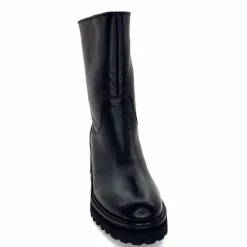 Basic|Bottines<marcha / m.moustafa Bottines Fourrées à Talons Ivoire Evs 2963 Cuir Noir