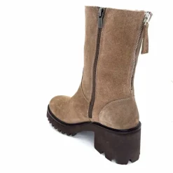 Basic|Bottines<marcha / m.moustafa Bottines Fourrées à Talons Ivoire Evs 2963 Daim Vison Taupe