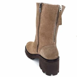 Basic|Bottines<marcha / m.moustafa Bottines Fourrées à Talons Ivoire Evs 2963 Daim Vison Taupe