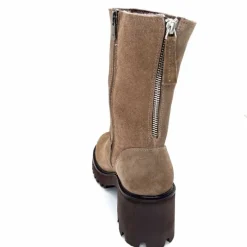 Basic|Bottines<marcha / m.moustafa Bottines Fourrées à Talons Ivoire Evs 2963 Daim Vison Taupe