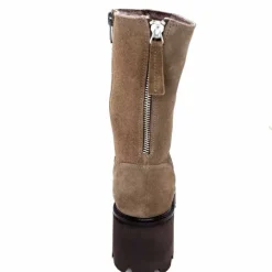 Basic|Bottines<marcha / m.moustafa Bottines Fourrées à Talons Ivoire Evs 2963 Daim Vison Taupe