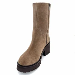 Basic|Bottines<marcha / m.moustafa Bottines Fourrées à Talons Ivoire Evs 2963 Daim Vison Taupe