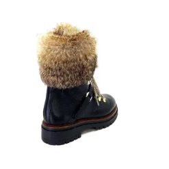 Montagne|Fourrure<Elena Bottines Fourrées 37091 Cortina Cuir Noir