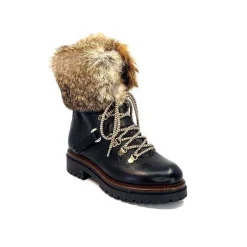 Montagne|Fourrure<Elena Bottines Fourrées 37091 Cortina Cuir Noir