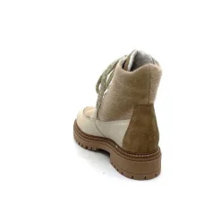 Neige|Fourrées<Elena Bottines Fourrées 37339 Cuir Crème Beige