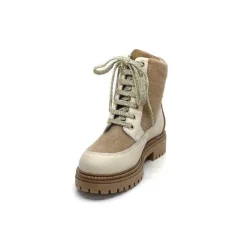 Neige|Fourrées<Elena Bottines Fourrées 37339 Cuir Crème Beige