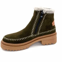 Neige|Montagne<gemilli sarl - hooper Bottines Fourrées Hooper Melen Daim Kaki