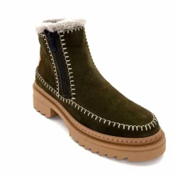 Neige|Montagne<gemilli sarl - hooper Bottines Fourrées Hooper Melen Daim Kaki