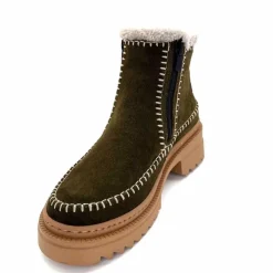 Neige|Montagne<gemilli sarl - hooper Bottines Fourrées Hooper Melen Daim Kaki