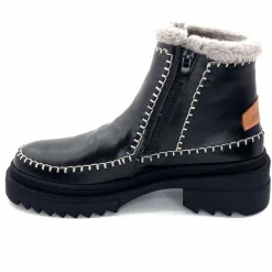 Neige|Montagne<gemilli sarl - hooper Bottines Fourrées Hooper Melen Cuir Noir