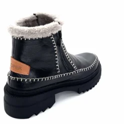 Neige|Montagne<gemilli sarl - hooper Bottines Fourrées Hooper Melen Cuir Noir
