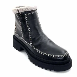 Neige|Montagne<gemilli sarl - hooper Bottines Fourrées Hooper Melen Cuir Noir