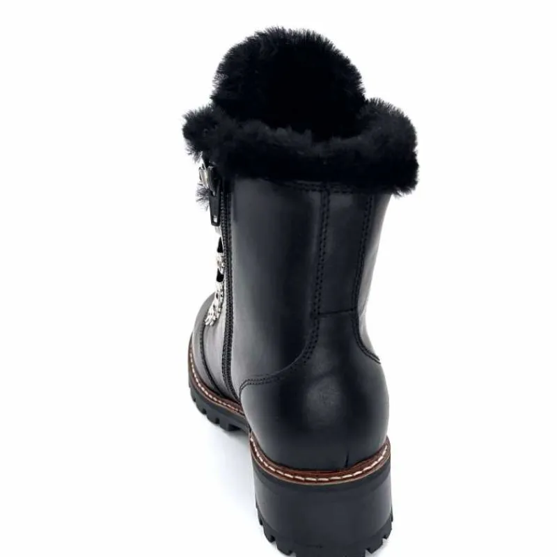 Fourrées|Bottines<gemilli sarl - hooper Bottines Fourrées Hooper Shoes Albe Cuir Noir