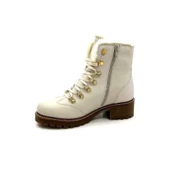 Neige|Fourrure<gemilli sarl - hooper Bottines Fourrées Hooper Shoes Albe Cuir Panna Crème