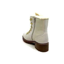 Neige|Fourrure<gemilli sarl - hooper Bottines Fourrées Hooper Shoes Albe Cuir Panna Crème