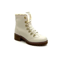 Neige|Fourrure<gemilli sarl - hooper Bottines Fourrées Hooper Shoes Albe Cuir Panna Crème