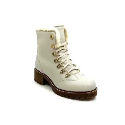 Neige|Fourrure<gemilli sarl - hooper Bottines Fourrées Hooper Shoes Albe Cuir Panna Crème