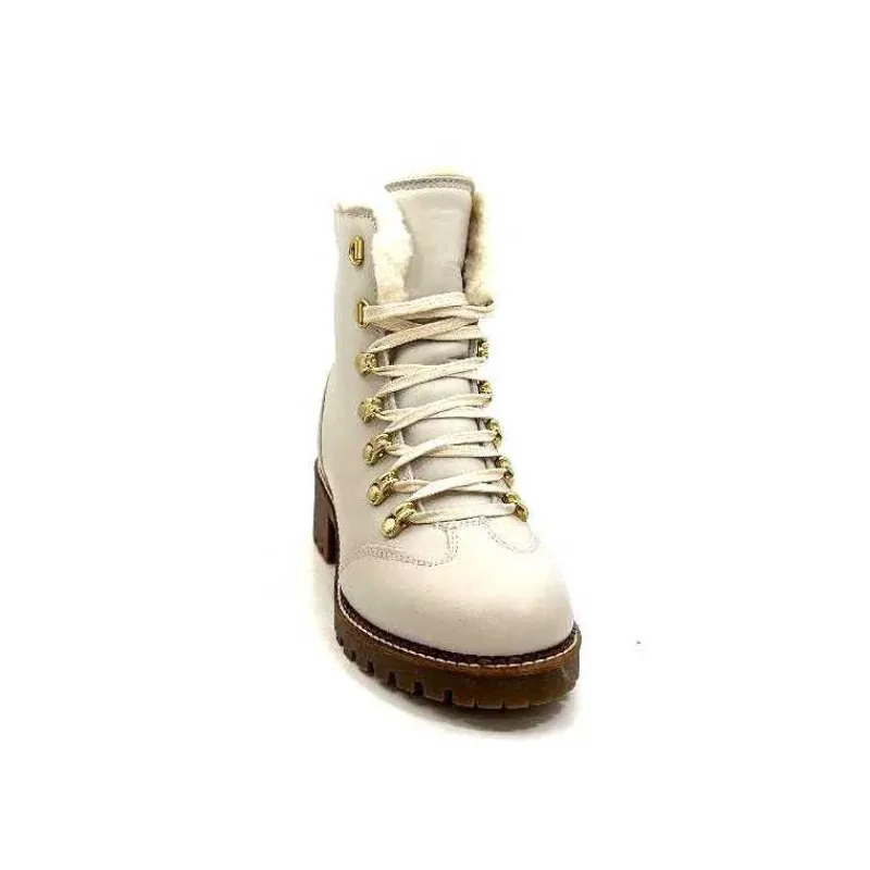 Neige|Fourrure<gemilli sarl - hooper Bottines Fourrées Hooper Shoes Albe Cuir Panna Crème