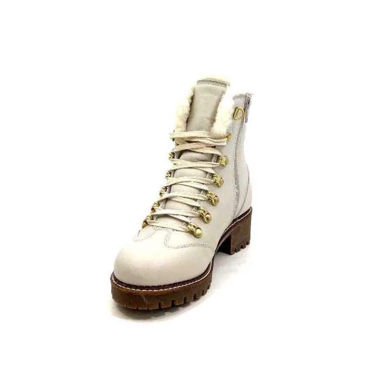 Neige|Fourrure<gemilli sarl - hooper Bottines Fourrées Hooper Shoes Albe Cuir Panna Crème