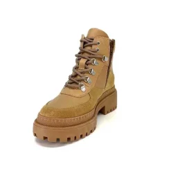 Montagne|Fourrées<Ivoire0209b Bottines Fourrées Ivoire 12301 Cuir Daim Taupe