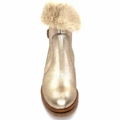 Fourrure|Elégant<MKD Bottines Fourrées Jessy Cuir Gold Or