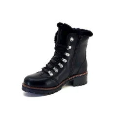 Fourrure|Fourrées<gemilli sarl - hooper Bottines Fourrées Mouton Hooper Shoes Albe Cuir Noir