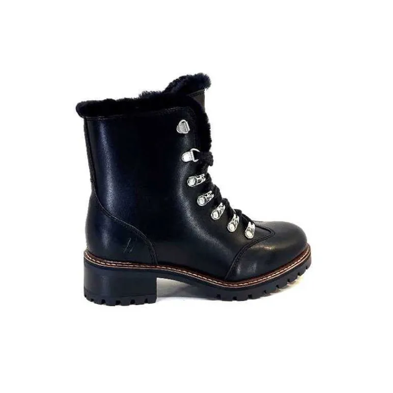 Fourrure|Fourrées<gemilli sarl - hooper Bottines Fourrées Mouton Hooper Shoes Albe Cuir Noir