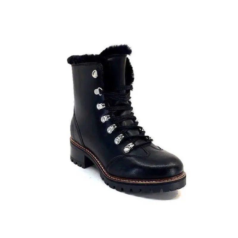 Fourrure|Fourrées<gemilli sarl - hooper Bottines Fourrées Mouton Hooper Shoes Albe Cuir Noir